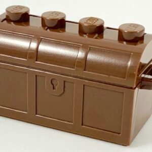 4738ac01 – Container, Treasure Chest with Slots in Back and (Same Color) Thick Hinge Curved Lid (4738a / 4739a)