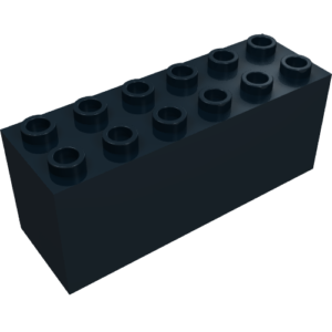 73090b – Brick, Modified 2 x 6 x 2 Weight – Bottom Sealed, Dimple on Ends