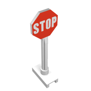 739p01 – Road Sign Octagon with Stop Sign Pattern