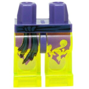 970c16pb01 – Hips and Trans-Neon Green Legs with Dark Blue Sash and Tattered Dark Purple Robe Pattern