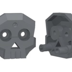 47990 – Rock Skull 1 x 4 x 3 Relief with Two Pins