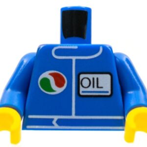 973pb4274c01 – Torso Octan Logo and Upright Font ‘OIL’ Pattern / Blue Arms / Yellow Hands