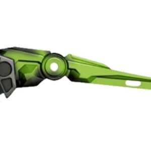 92235pb02 – Hero Factory Weapon, Claw / Spike – Flexible Rubber with Marbled Lime Pattern