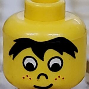 3626bpx19 – Minifigure, Head Male Bangs and Freckles Pattern – Blocked Open Stud