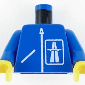 973p27c01 – Torso Highway Pattern / Blue Arms / Yellow Hands