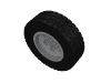 86652c01 – Wheel 43.2mm D. x 18mm – Flush Axle Stem with Black Tire 62.4 x 20 S (86652 / 32019)