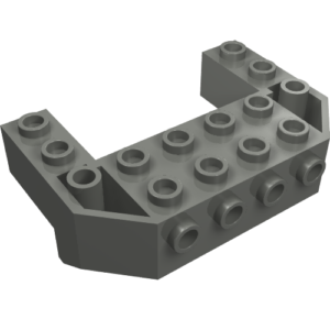 87619 – Train Front Sloping Base with 4 Studs