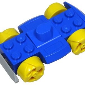 30558c09 – Vehicle, Base 4 x 6 Racer Base with Yellow Wheels and Light Gray Bumper