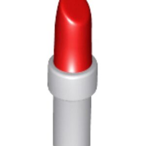 93094pb01 – Minifigure, Utensil Lipstick with Light Bluish Gray Handle Pattern