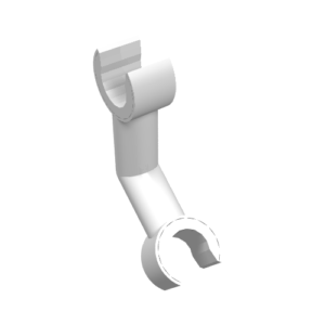 93061 – Arm Skeleton, Bent with Clips at 90 degrees (Vertical Grip)