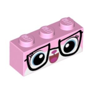 3622pb050 – Brick 1 x 3 with Cat Face with Glasses Pattern (Biznis Kitty)