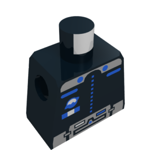 973p61 – Torso Space Ice Planet Gold Pattern