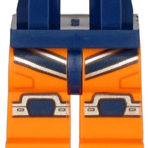 970c04pb11 – Hips and Orange Legs with Dark Blue and Silver Wetsuit Stripes and Knee Pads Pattern