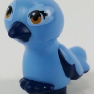 35074pb03 – Bird, Friends / Elves, Feet Joined with Medium Blue Body and Medium Nougat Eyes Pattern (Cinnamon / Mimi)