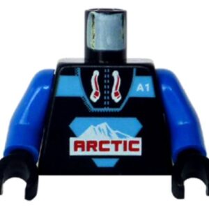 973p7ac01 – Torso Arctic Logo Large and ‘A1’ Pattern / Blue Arms / Black Hands