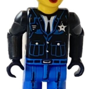 js005 – Police – Blue Legs, Black Jacket, Blue Helmet (Female)