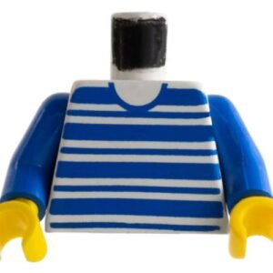 973px61c01 – Torso Horizontal Blue Stripes Pattern / Blue Arms / Yellow Hands