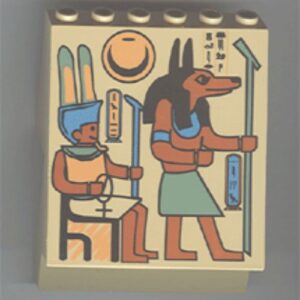 30156px3 – Panel 4 x 6 x 6 Sloped with Hieroglyphs and Jackal Pattern