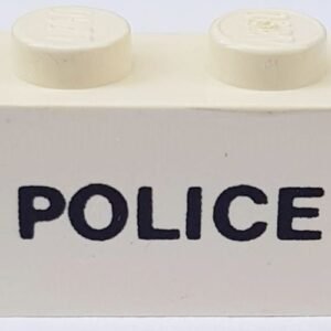 3004pb003 – Brick 1 x 2 with Black ‘POLICE’ Pattern