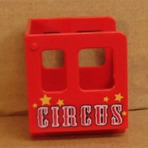 4544pb05 – Duplo, Train Steam Engine Cabin with Red ‘CIRCUS’ and Stars Pattern