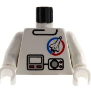 973px113c01 – Torso Launch Command Logo, Gray Equipment Pattern / White Arms / White Hands