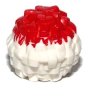 87997pb02 – Minifigure, Utensil Cheerleader Pom Pom with Red Top Pattern