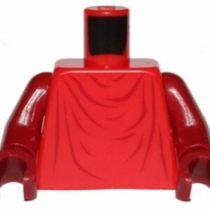 973px70c03 – Torso SW Imperial Robe with Dark Red Creases Pattern (Royal Guard) / Dark Red Arms / Dark Red Hands