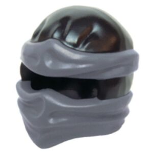 19857pb04 – Minifigure, Headgear Ninjago Wrap Type 2 with Molded Dark Bluish Gray Wraps and Knot Pattern