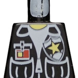 973px67 – Torso Police Vest, White Shirt, ID, Yellow Star Badge Pattern