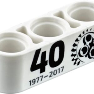 32523pb11 – Technic, Liftarm Thick 1 x 3 with Black '40 1977 – 2017' and 24 Tooth Gear Pattern