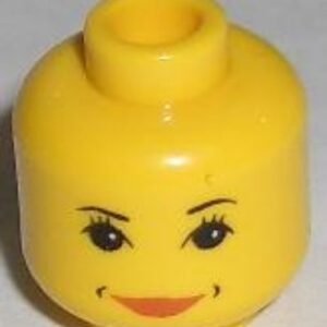 3626bpb0006 – Minifigure, Head Female with HP Hermione Pattern – Blocked Open Stud