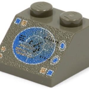 3039px8 – Slope 45 2 x 2 with Blue/Copper Radar Display Pattern