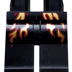 970c00pb0465 – Hips and Legs with Dark Red and Gold Flames Pattern