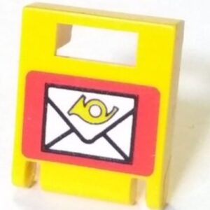4346px1 – Container, Box 2 x 2 x 2 Door with Slot with Mail Envelope Pattern
