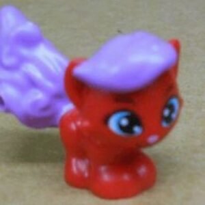 24883pb01 – Cat, Whisker Haven Tales, Ariel's Kitten with Medium Lavender Bangs and Tail, Medium Azure Eyes and Bright Pink Nose Pattern (Treasure)