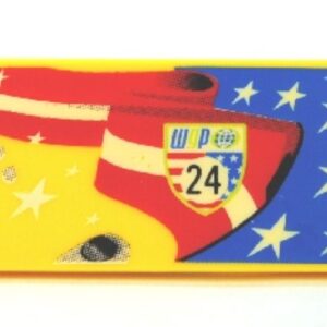 87079pb0052R – Tile 2 x 4 with Stars and Stripes, ‘WGP 24’ Pattern Model Right Side