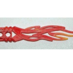 32558pb01 – Bionicle Weapon Toa Flame Sword 2 x 12 with 2 Pin Holes and Marbled Bright Light Orange Pattern