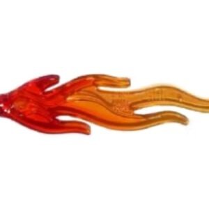 85959pb01a – Wave Rounded Straight Large with Bar End (Flame) with Marbled Trans-Orange Pattern