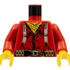 973px56c01 – Torso Western Bandit Suspenders and Ammunition on Belt Pattern / Red Arms / Yellow Hands