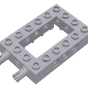 32531c01 – Technic, Brick 4 x 6 Open Center with 2 Fixed Rotatable Friction Pins on End