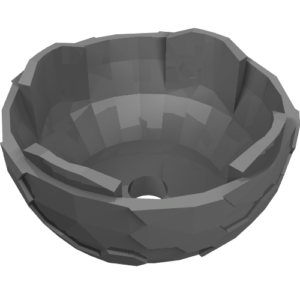 13754 – Container, Faceted 4 x 4 x 1 2/3, Alien Pod Section