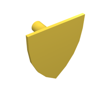 3846 – Minifigure, Shield Triangular