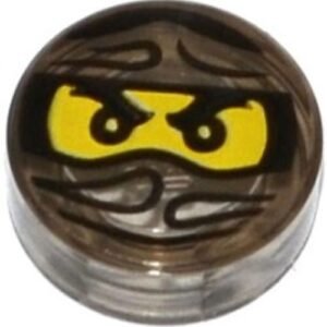 98138pb049 – Tile, Round 1 x 1 with Ninjago Trapped Cole Pattern