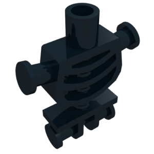 60115 – Torso Skeleton, Rounded Rib Cage and Thick Shoulder Pins
