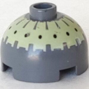 553px3 – Brick, Round 2 x 2 Dome Top with Black Spots on Bright Light Yellow Pattern (Buzz Droid)