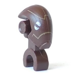 98103pb01 – Minifigure, Head, Modified Mechanical with White Eyes and Dark Tan Lines Pattern (SW Commando Droid)