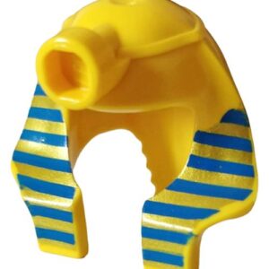 x177px1 – Minifigure, Headgear Headdress Mummy with Blue and Gold Stripes Pattern