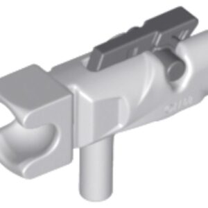 23922c01 – Minifigure, Weapon Gun, Mini Blaster / Shooter / Fire Nozzle with Tow Ball Socket and Dark Bluish Gray Trigger (23922 / 15392)