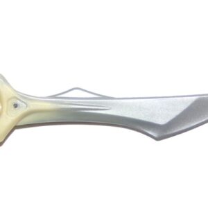 37680pb01 – Minifigure, Weapon Sword, Blade with Bar and Spike on Side with Marbled Flat Silver Pattern