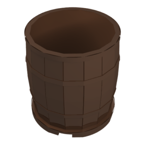 30139 – Container, Barrel 4 x 4 x 3.5